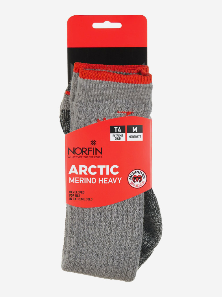 Термоноски Norfin T4M ARCTIC MERINO HEAVY LONG для рыбалки и охоты