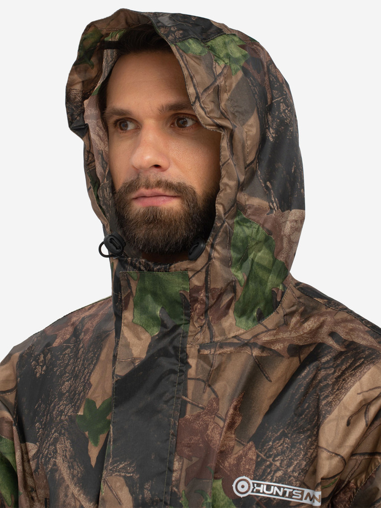 Костюм-дождевик мужской Huntsman ВВЗ Шторм для рыбалки и охоты, ткань таффета PVC 20000 мм вод.ст.
