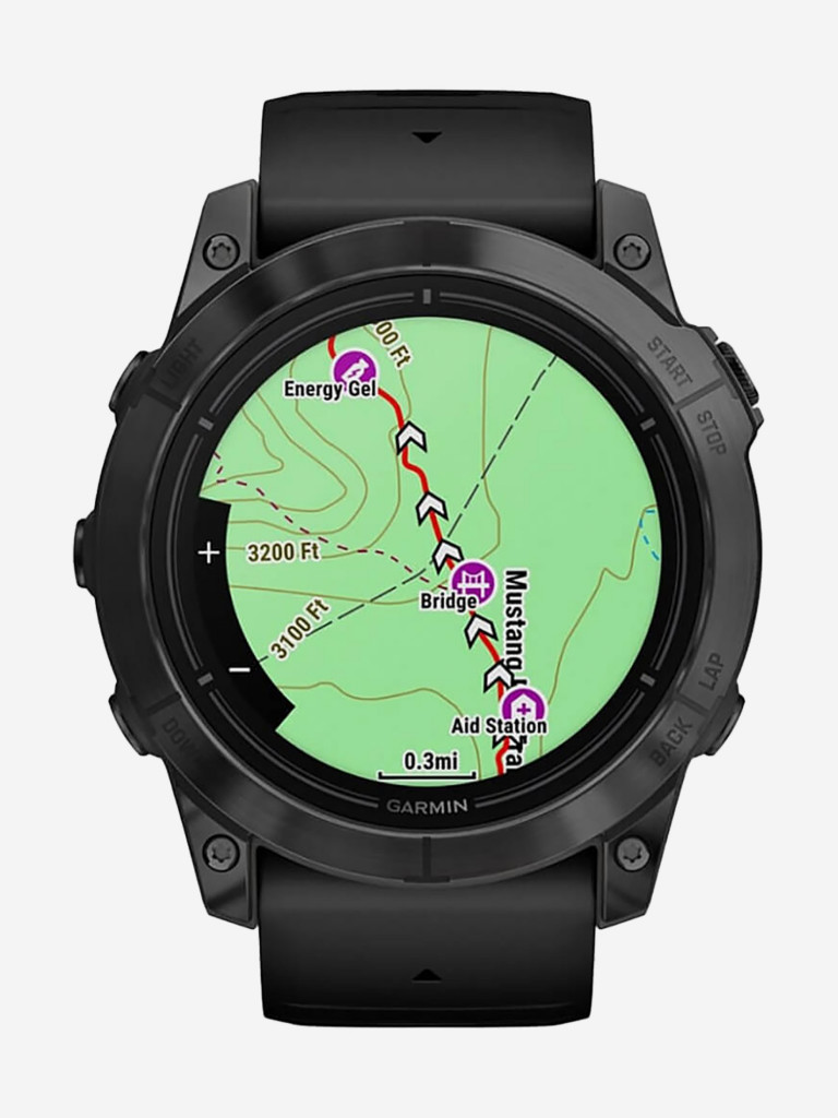 Спортивные часы Garmin EPIX PRO (Gen 2) Standard Edition 51 мм, серый, черный силиконовый ремешок