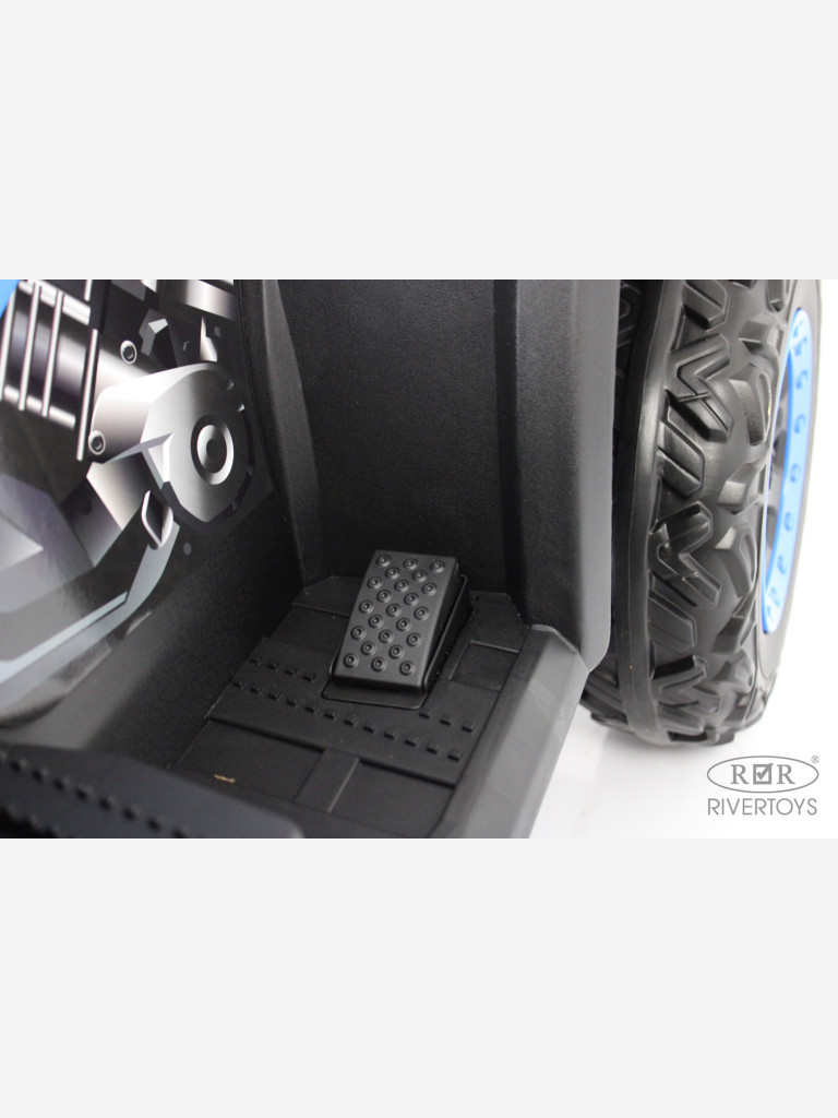 Детский электроквадроцикл RIVERTOYS T001TT 4WD синий