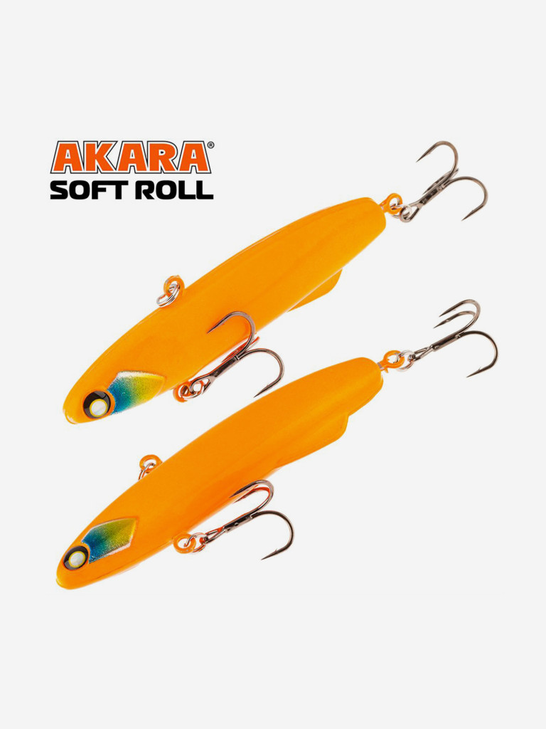 Воблер ратлин Akara Soft Roll 90мм 30г A163 виб зимний на щуку, судака