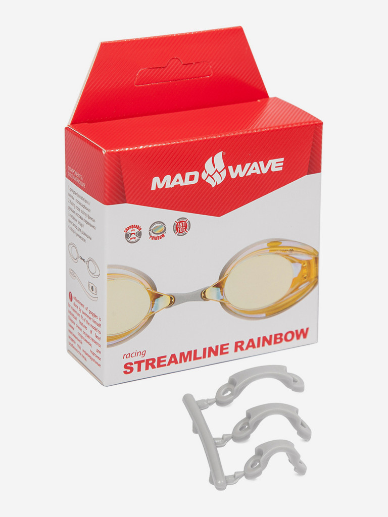 Стартовые очки Mad Wave STREAMLINE Rainbow