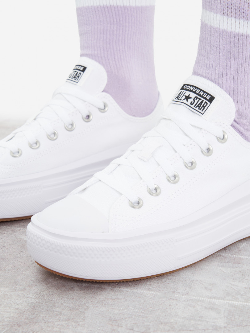 фото Кеды женские converse chuck taylor all star move, белый