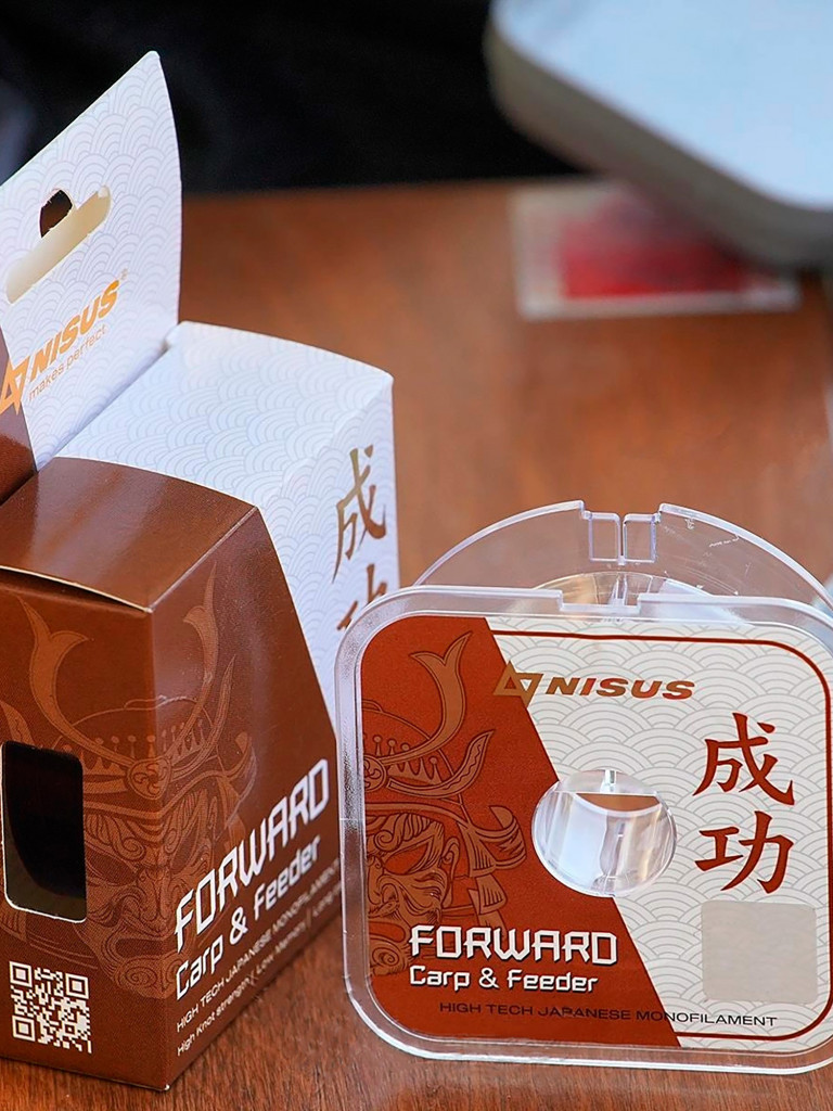 Леска для рыбалки Nisus FORWARD Carp & Feeder brown Nylon 0,261mm (N-FСF-0261-100) 10 штук по 100 м