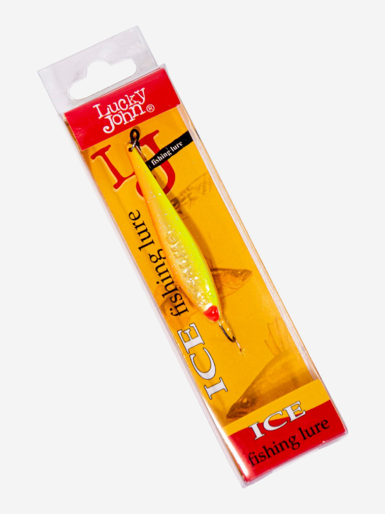 Блесна вертикальная Lucky John зимняя MODEL S-2 с впаянным крючком, вес 3 г