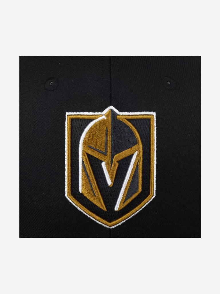 Бейсболка с прямым козырьком MITCHELL NESS HHSS5370-VGKYYPPPBLCK Vegas Golden Knights NHL (черный)