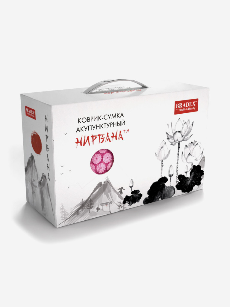 Коврик акупунктурный Нирвана розовый, классическая серия