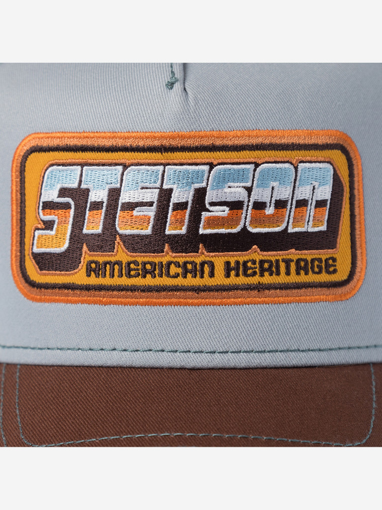 Бейсболка с сеточкой STETSON 7751196 TRUCKER CAP CHROME (голубой)