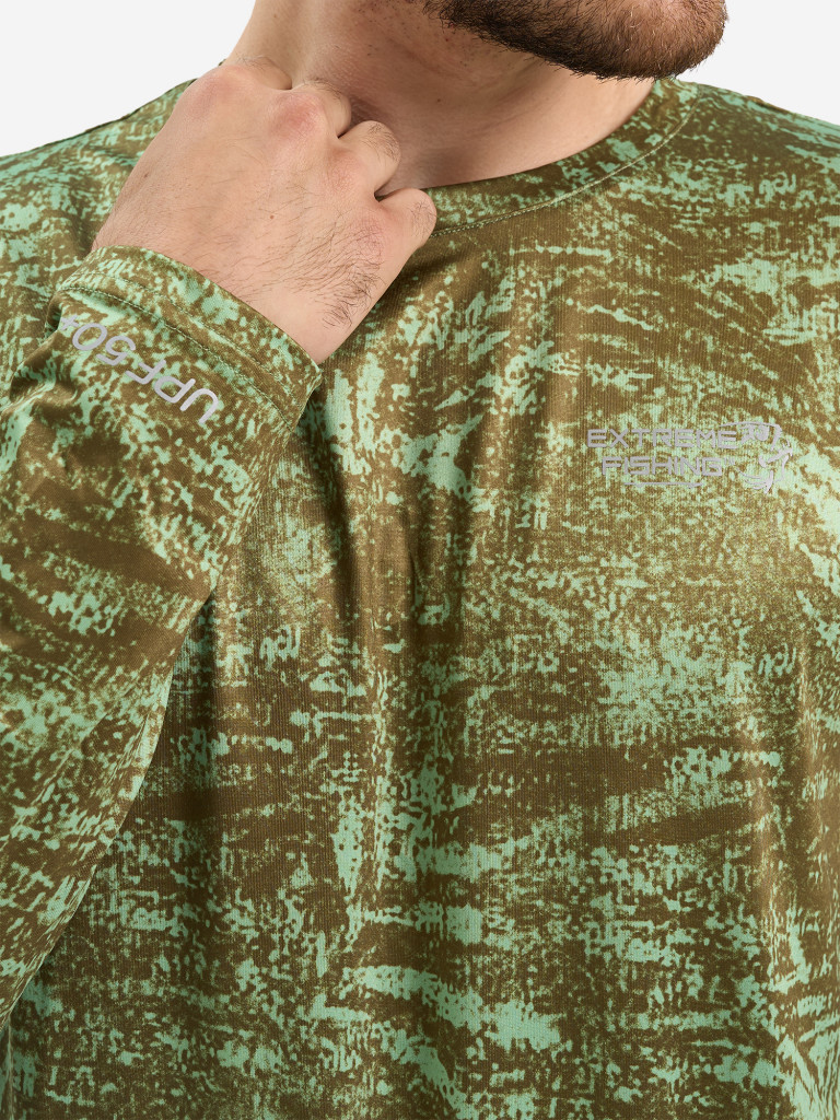 Лонгслив мужской Extreme Fishing OBS-G506 с защитой от солнца UPF50+ для рыбалки