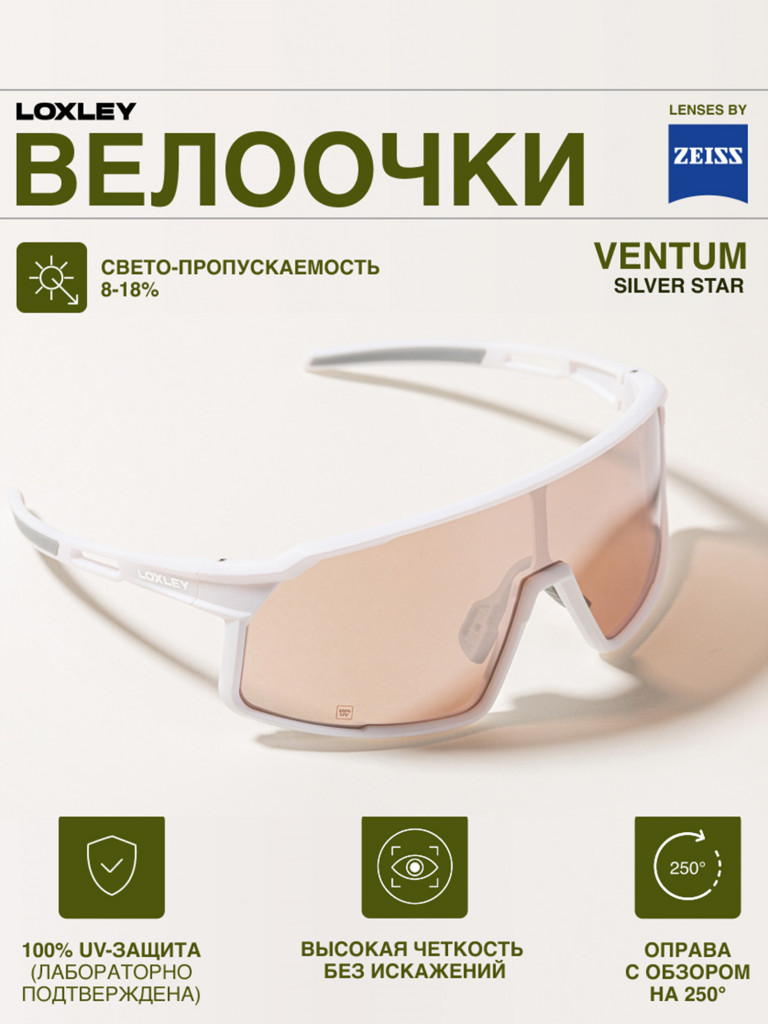 Велоочки LOXLEY - VENTUM WHITE