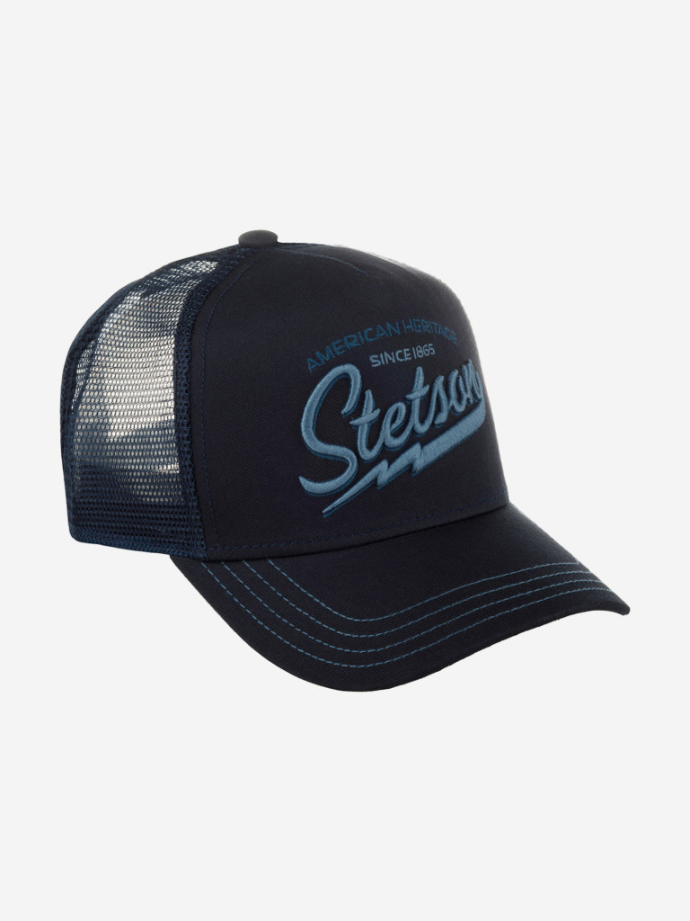 Бейсболка с сеточкой STETSON 7751171 TRUCKER CAP AMERICAN HERITAGE CLASSIC (синий)
