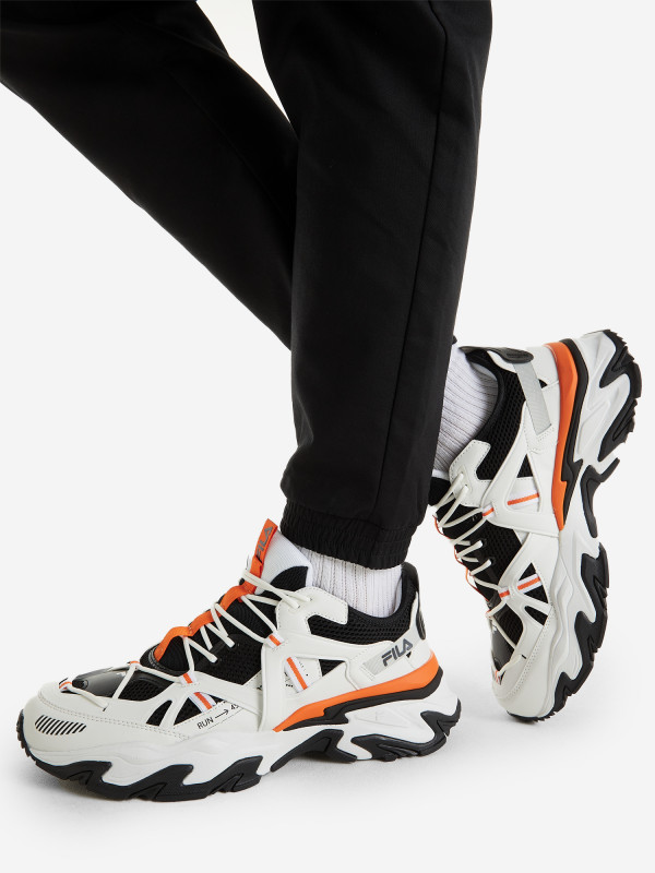 Кроссовки мужские FILA Trace арт. 111029 белый/оранжевый цвет — купить за 8999 руб., отзывы в интернет-магазине Спортмастер