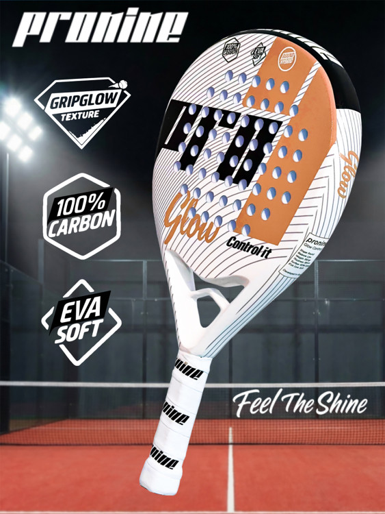 Ракетка для падел тенниса Pronine Control it GLOW Peach