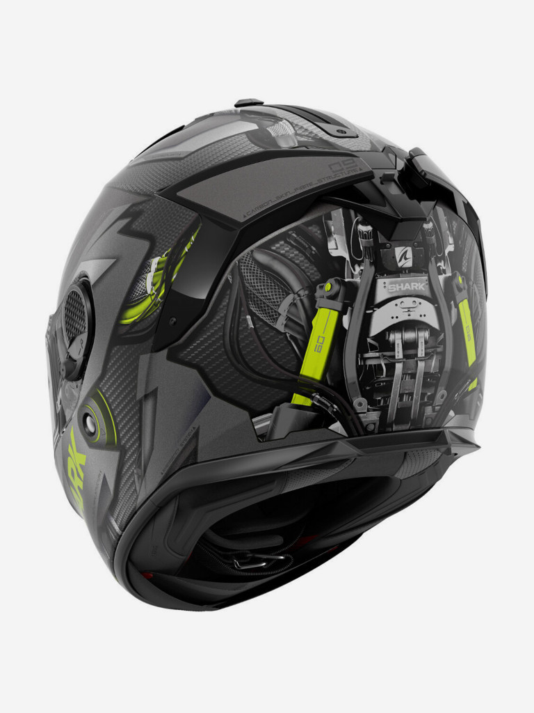 Мотошлем интеграл SHARK SPARTAN GT CARBON URIKAN Mat Black/Grey