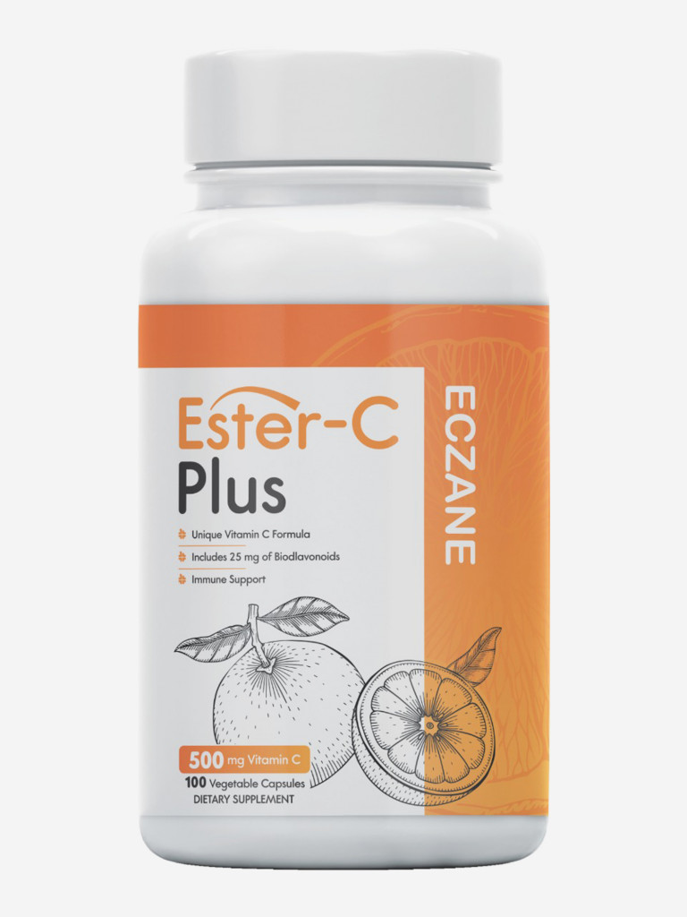 Витамин C Ester-C Plus (аскорбат кальция) с биофлавоноидами ECZANE, 500 мг, 100 капсул