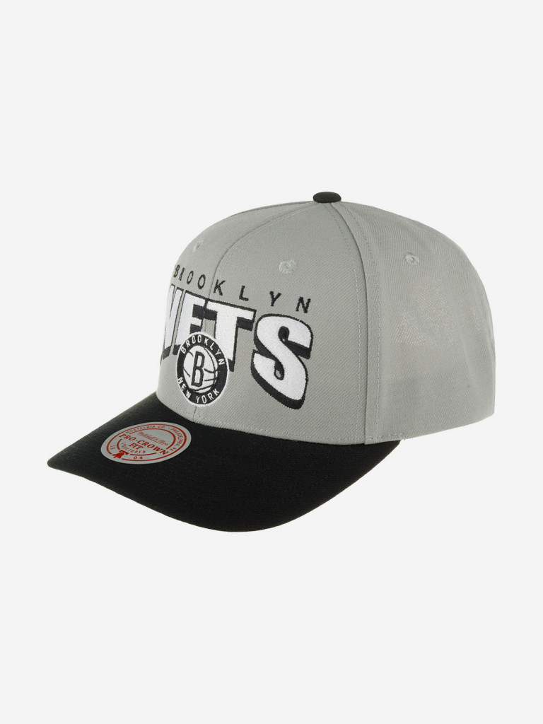 Бейсболка MITCHELL NESS HHSS6638-BNEYYPPPGREY Brooklyn Nets NBA (серый)