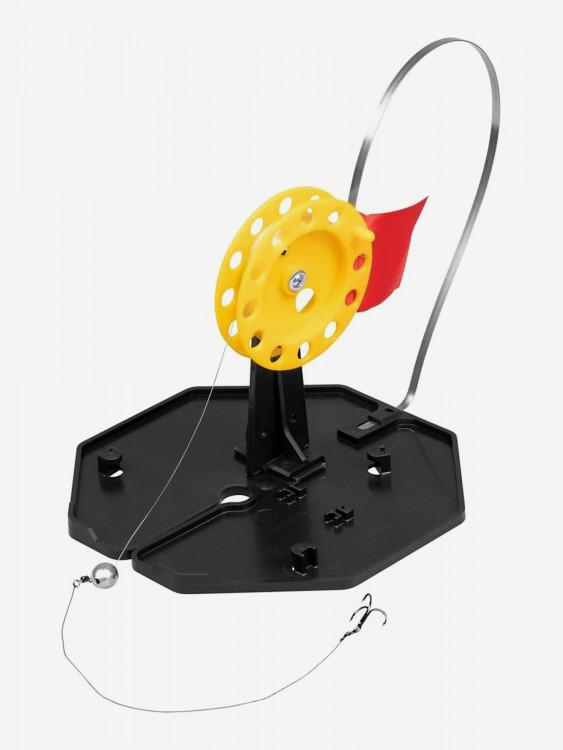 Жерлица на подставке оснащенная ТОНАР ЖЗО-02М, основание 185 мм, катушка 85 мм (ZHO 185/85)