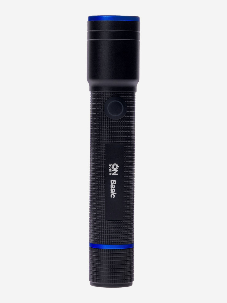 Фонарь светодиодный аккумуляторный ON Home Basic с функцией SOS, Zoom, разъем Type-C