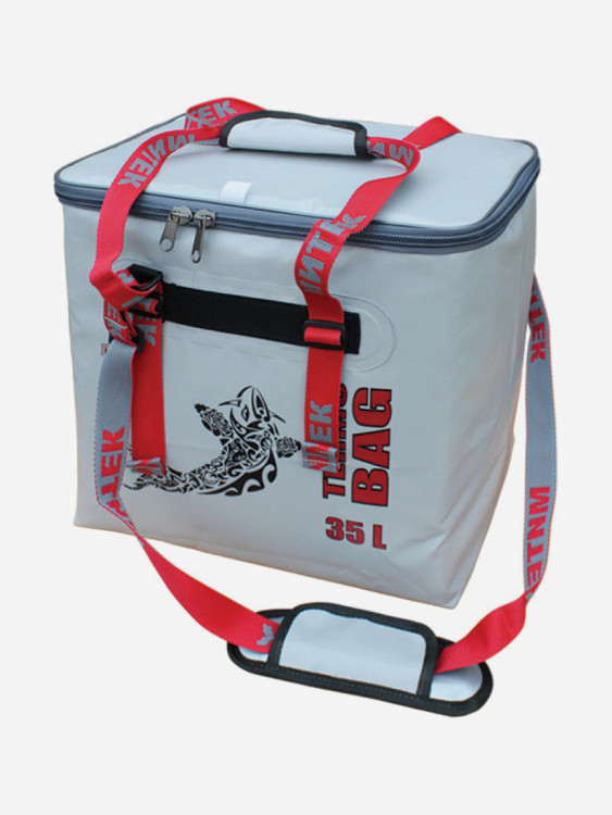 Сумка-Термос МИТЕК бокс 35л (40х28х38см) с крышкой (серый)