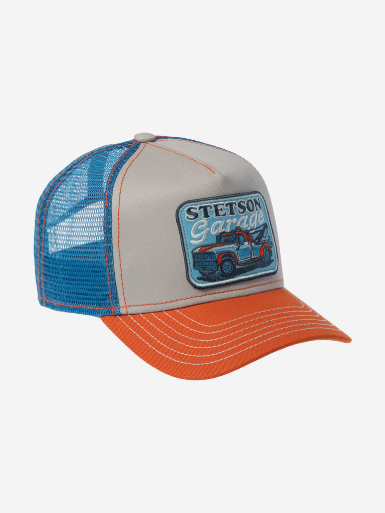 Бейсболка с сеточкой STETSON 7761161K TRUCKER CAP STETSONS GARAGE (оранжевый)