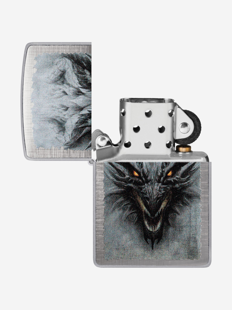 Зажигалка Zippo Dragon Design Linen Weave