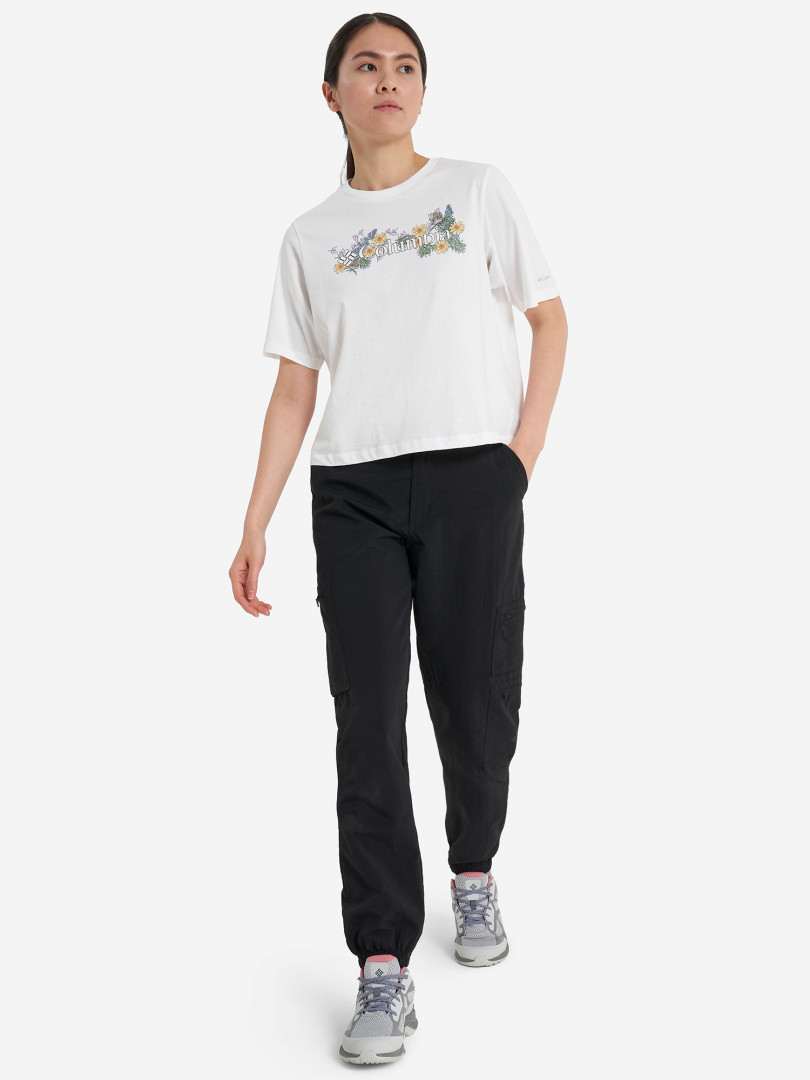 фото Футболка женская columbia north cascades relaxed tee, белый