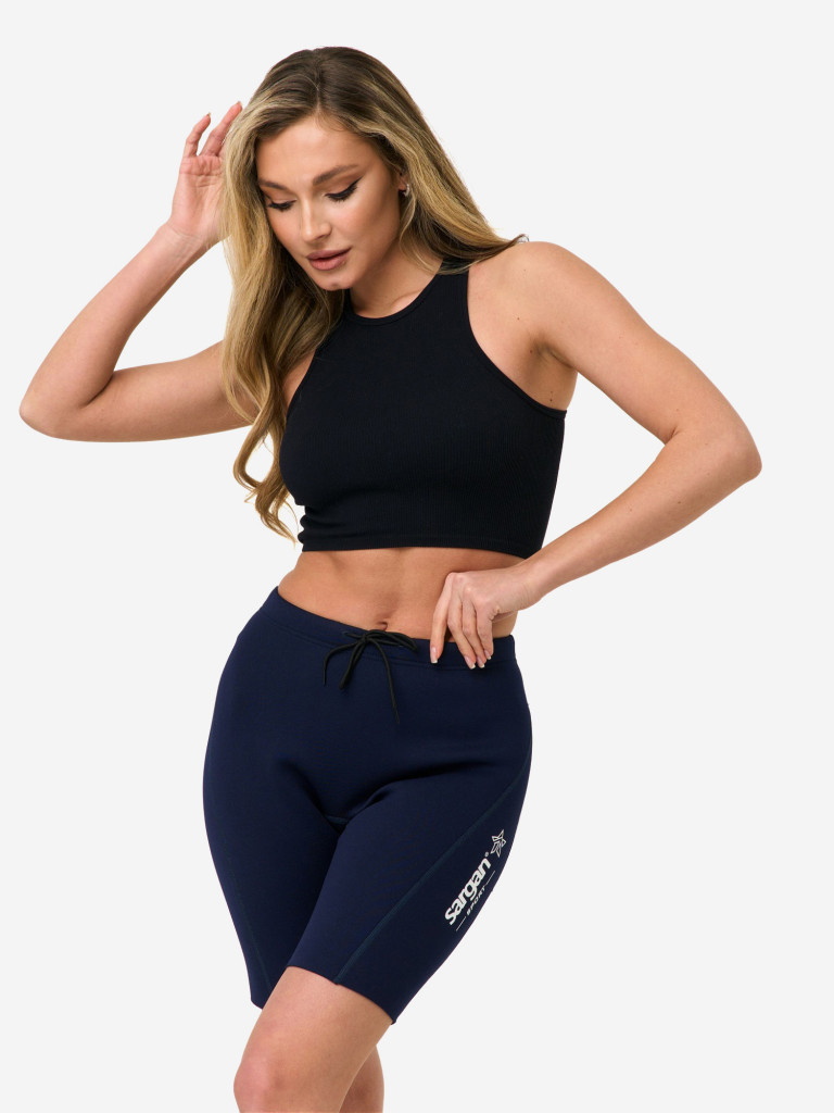 Неопреновые шорты женские 2мм на затяжке для водного спорта SARGAN Sport