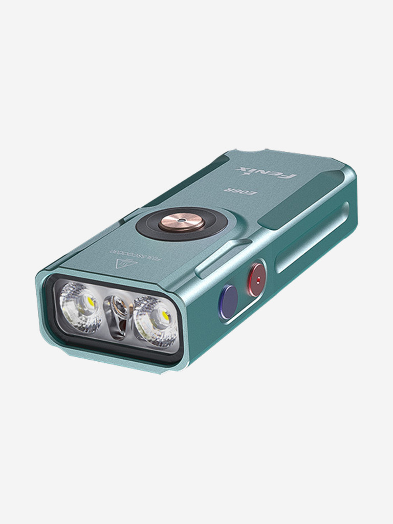 Фонарь-брелок Fenix E06R бирюзовый