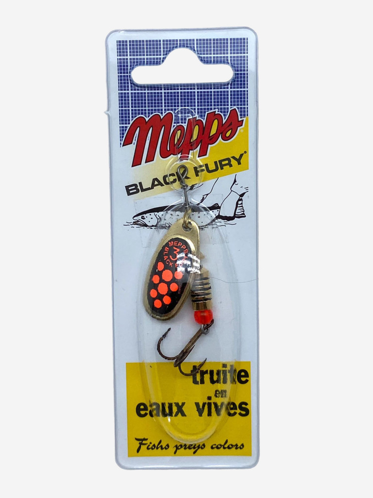 Блесна вращающаяся MEPPS "Black Fury ORANGE OR" №3 (6.5 г) блистер
