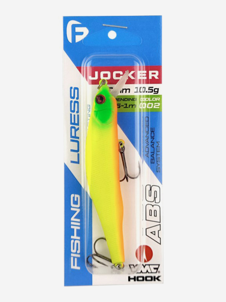 Воблер F-FISHING Jocker 90SP 90мм 10.5г 0.5-1.0м 002 Суспендр