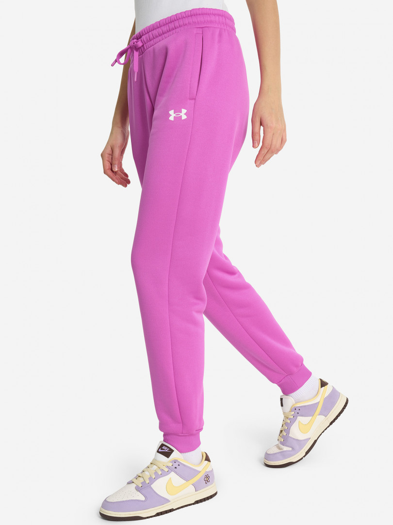 фото Брюки женские under armour ua armour fleece, фиолетовый