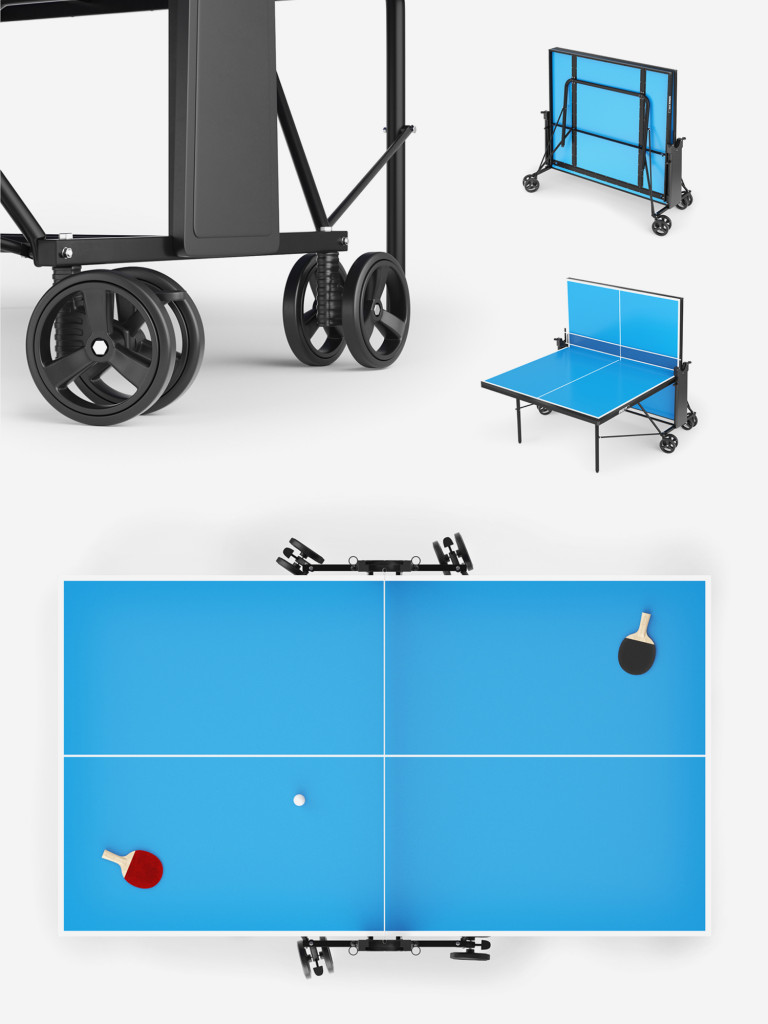 Теннисный стол UNIX Line Compact indoor 18mm MDF (Blue)