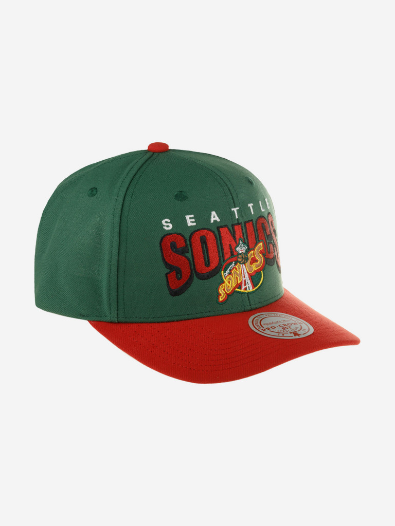 Бейсболка MITCHELL NESS HHSS6279-SSUYYPPPGREN Seattle Supersonics NBA (оливковый)