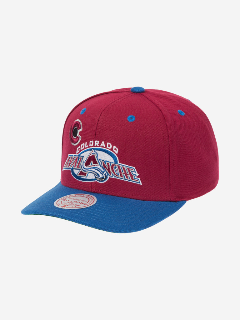 Бейсболка MITCHELL NESS HP8591-CAVMARO Colorado Avalanche NHL (малиновый)