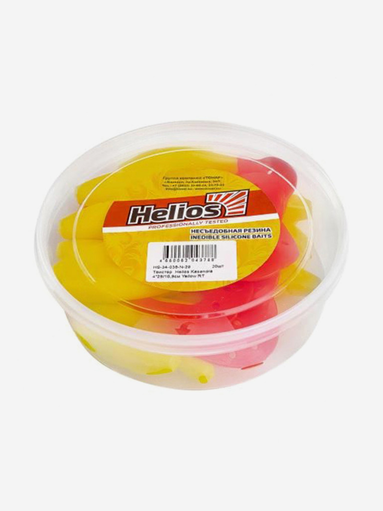Мягкая приманка Helios Kasandra, 4"29/10,9 см, Yellow RT, 20 штук (HS-34-038-N-20)