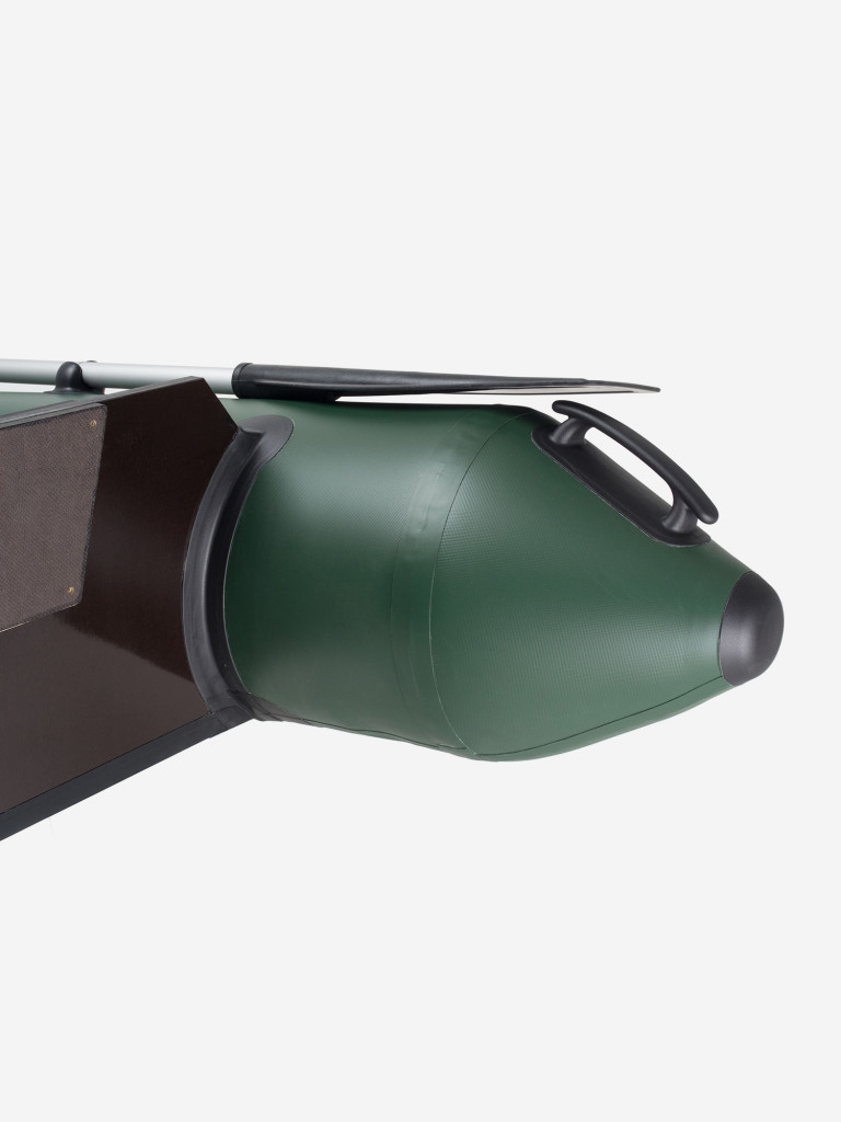 Лодка ПВХ надувная под мотор Yukona 280 TLЛЮКС двухместная с жестким дном, зеленая