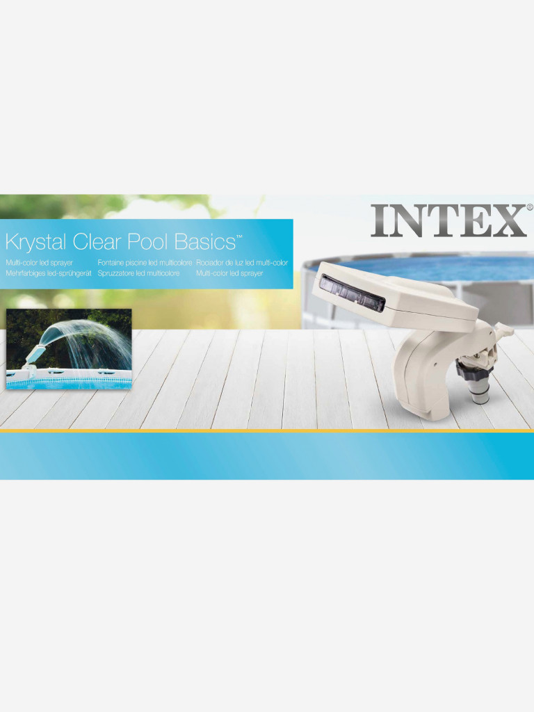 Фонтан Intex 28089 для бассейна, с LED-подсветкой