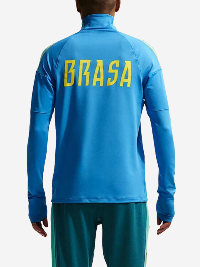 Лонгслив спортивный мужской Nike Brazil Strike Dri-FIT Soccer Drill Top