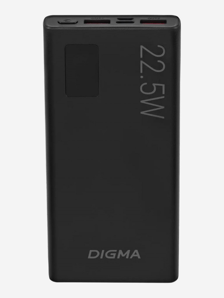 Мобильный аккумулятор DIGMA DGPF10A, черный, dgpf10a22pbk