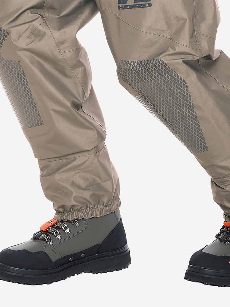 Мембранные вейдерсы Hord, мужские, водонепроницаемые, полиэстер, хаки