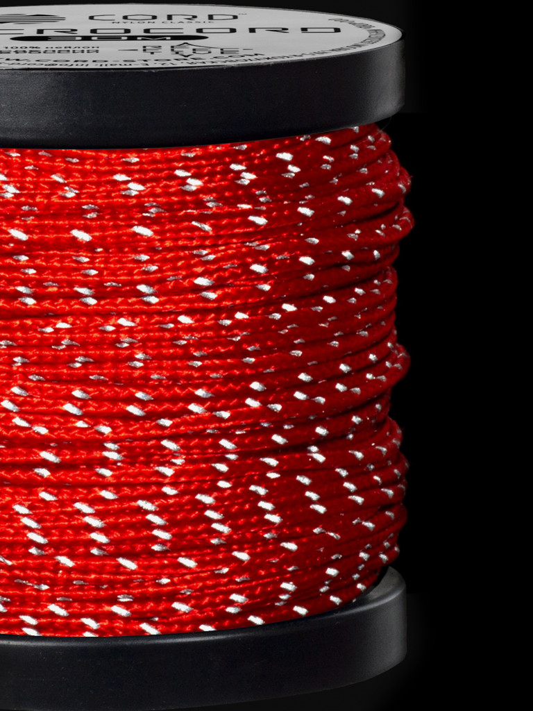 Микрокорд CORD катушка 10м светоотражающий (red)