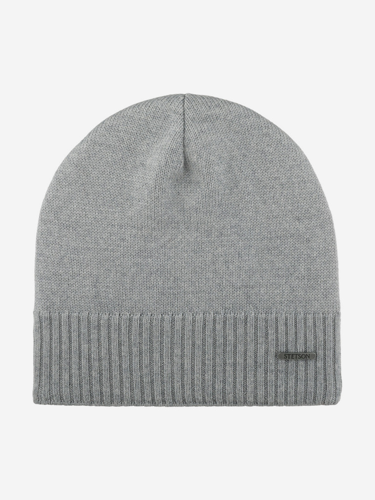 Шапка без отворота STETSON 8599338 OVERSIZED MERINO (серый)