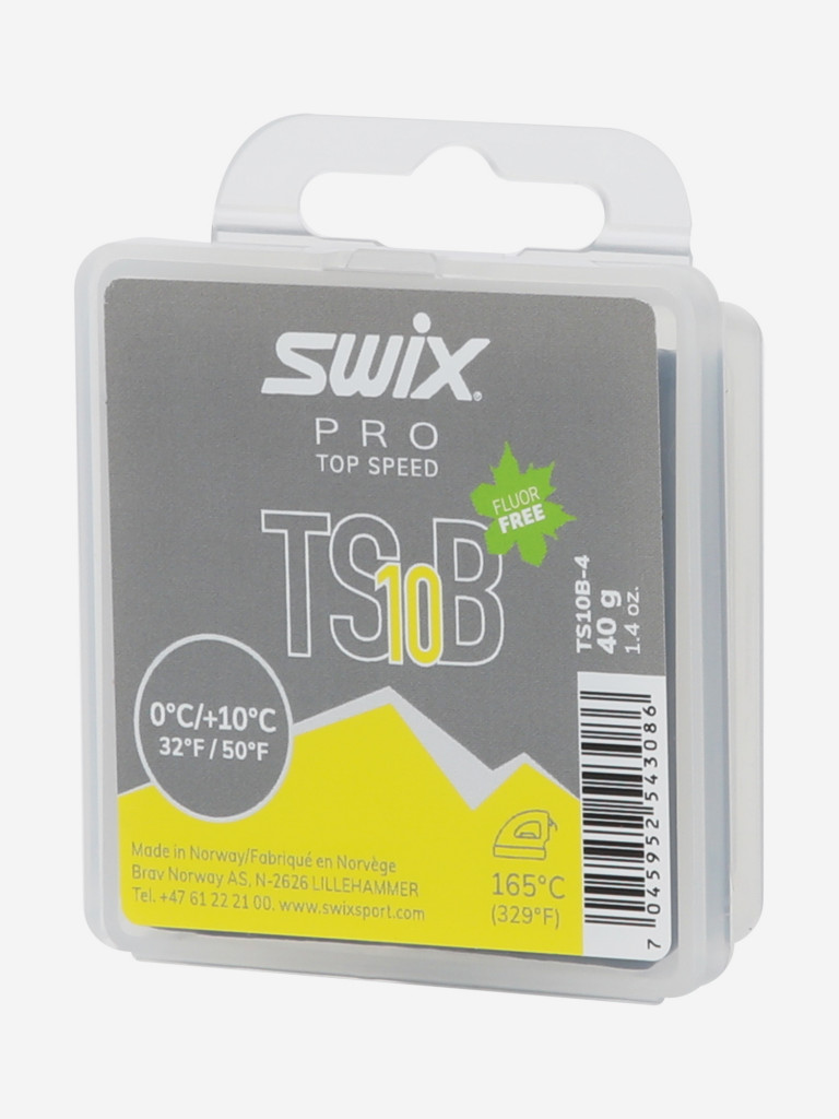 Мазь скольжения Swix TS10 Black, 0/+10°C