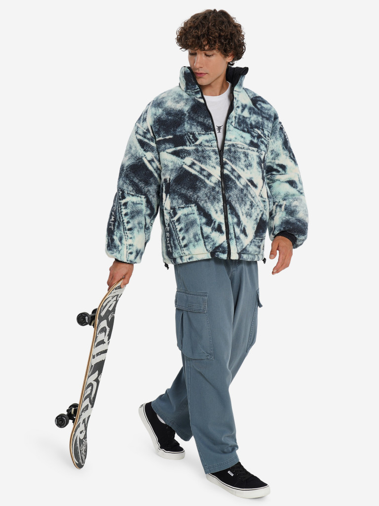 Пуховик мужской двусторонний оверсайз Termit