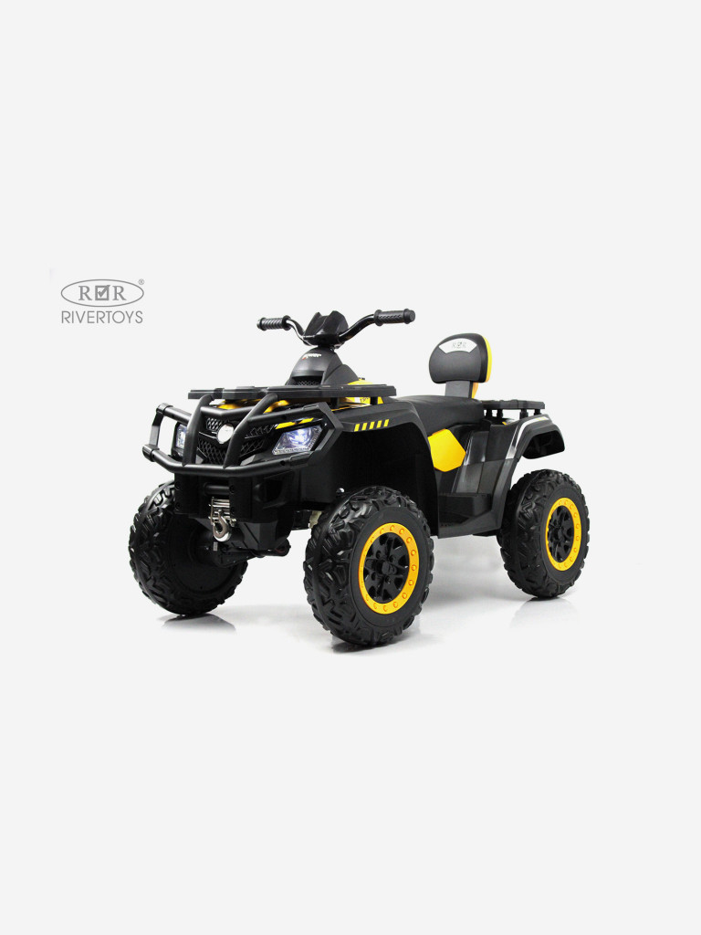 Детский электроквадроцикл RIVERTOYS T001TT 4WD желтый