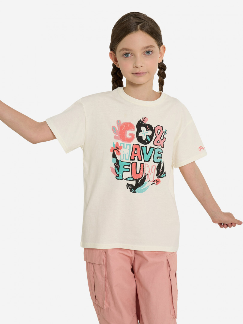 Футболка для девочек Outventure Бежевый 479₽