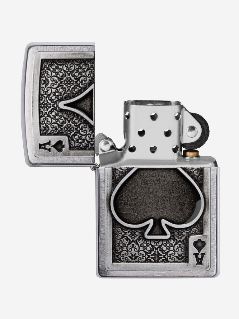 Зажигалка бензиновая ZIPPO 49637 Ace Of Spades Emblem