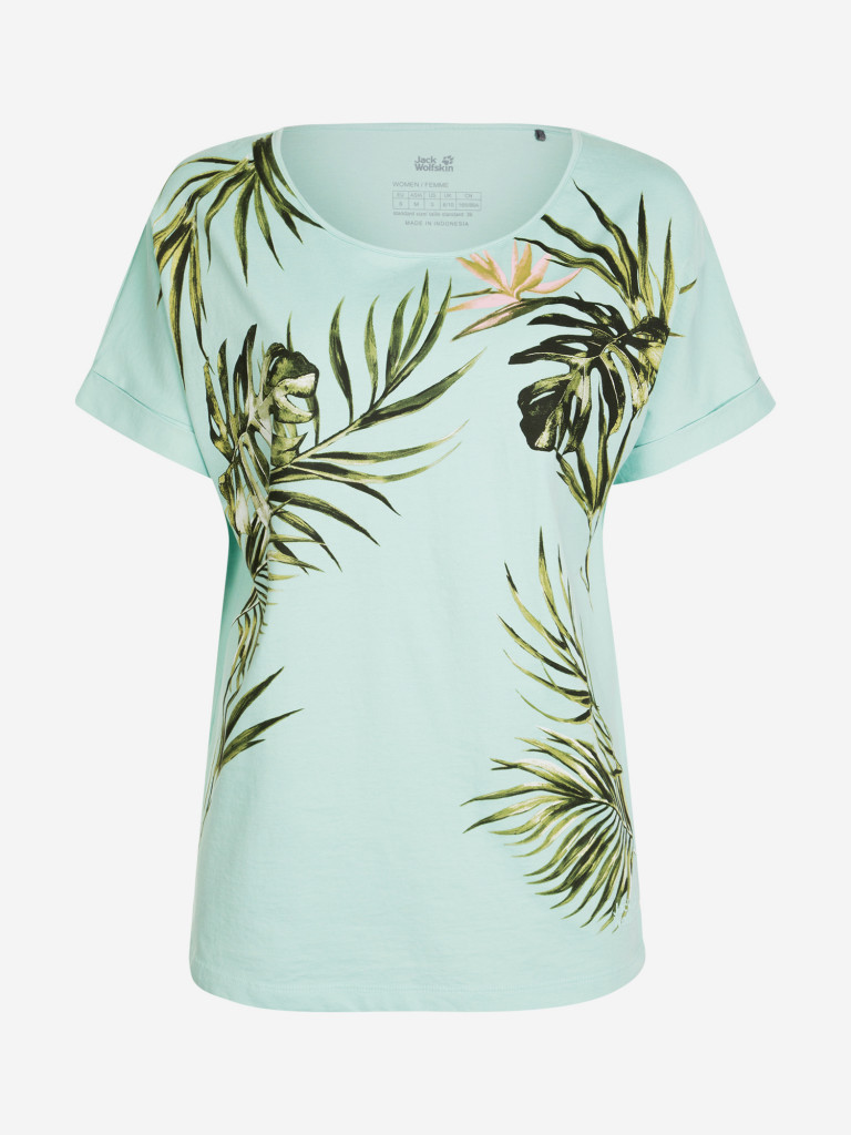 Футболка женская Jack Wolfskin Tropical Leaf
