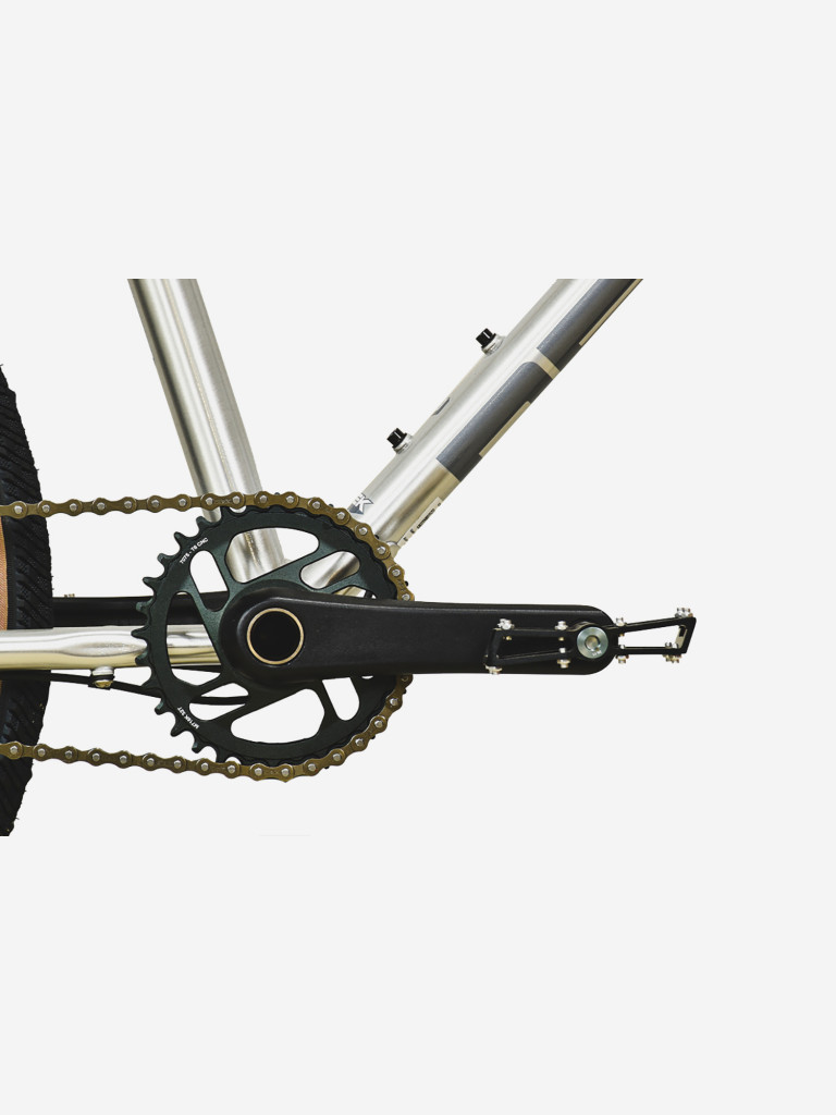 Велосипед Stark'25 Geek City 24.2 V лакированный алюминий/темно-серый