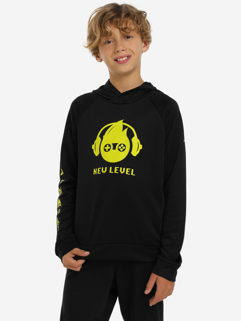 фото Худи для мальчиков demix, черный